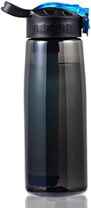 DoBrass Water Filter Bottle for Travel, Camping, Hiking, Outdoor and Daily Use, Filtered Water Bottle with BPA Free and Leakproof