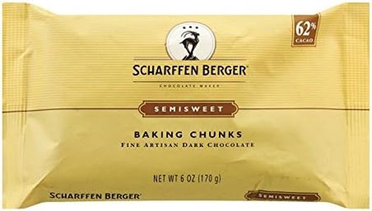 Scharffen Berger Fine Artisan Dark Chocolate Baking Chunks Semisweet -- 6 oz