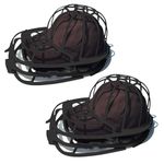 Gzsekken Hat Washers,2 Pack3-In-1 Baseball Cap Washing Cage, Fit For Adult,Kid's Hat Washer Frame Cage, Cap Holder For Baseball Caps For Washing Machine/Black.