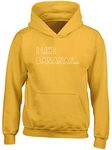 Hippowarehouse I Like Bananas Kids Children's Unisex Hoodie Hooded top Gold