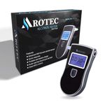 AROTEC Portable Alcohol Testing Machine with 5 Mouthpieces/Alcohol Tester Breath Analyzer/Checker Machine, Professional Alcometer BAC Tester with LCD Display Alcohol Detector Accuracy - ARO-70