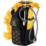 M. ROSENFELD Hookah Bag Large with 13 Compartments - Premium Hookah Backpack - Travel Hookah Carrying Bag Storage on the Go - Nargile Hookah Hookah Hookah Accessory Set - Padded & Waterproof