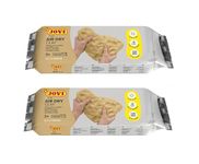 Jovi European Air Dry Modelling Sand Ochre Non-Toxic Clay Pack of 2 250g Each Ideal for for Sculpting Pottery Art & Craft Handicraft Educational Purpose Fine Motor Skills, Natural