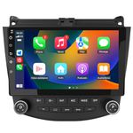 Car Radio Stereo for Honda Accord 2003 2004 2005 2006 2007,Built-in Carplay/Android Auto 2G RAM 32GROM Head Unit with WiFi GPS Navigation DSP Bluetooth Supports Full RCA Output