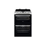 Zanussi 60cm Double Oven Induction Electric Cooker with Catalytic Cleaning - Stainless Steel