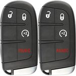 KeylessOption Keyless Entry Remote Car Smart Key Fob Starter for Dodge Journey Durango M3N-40821302 (Pack of 2)