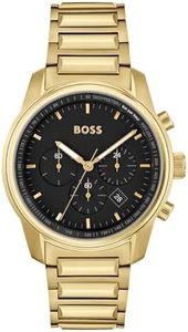 Hugo Boss Men's Trace 1514006 Quartz Watch, Black, 44 mm Case Diameter