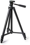 Inca Lightweight Tripod with 3 Way Head, Durable Quality, 3 Section Aluminium, Black (I3130B)