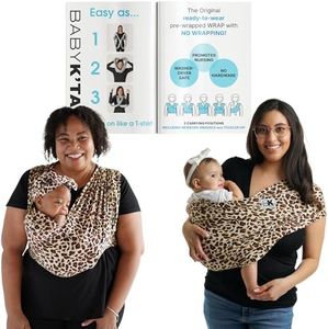 Original Baby K'tan Baby Carrier: #1 Easy Pre-Wrapped, Soft, Slip-On, No Rings, No Buckles | 5 in 1 Baby Sling Gift | The Best Hands Free Infant Wrap For Newborn to Toddler up to 35lb (See Size Chart)