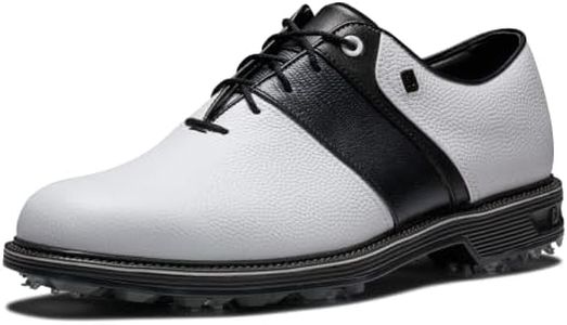 FootJoy Men's Premiere Series-Packard Golf Shoe, White/Black, 11.5 Wide