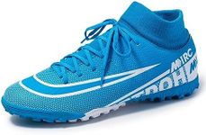 IBLUON Unisex's Cleats Football professional Football Cleat for Womens Mens Running blue