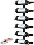 The Rack Co. Wall Series - Center Frame Wall Mount Wine Bottle Rack (6 Bottles)