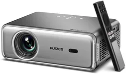 Aurzen EAZZE D1 Pro Smart Projector with WiFi and Bluetooth, dbx-tv Total Sonics & Dolby Audio, NetfIix Official, Auto Focus & Keystone, 350 ANSI Native 1080P Portable Mini Outdoor Projector