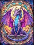 Dragon Gem Art Kits for Adults, DIY Diamond Painting Kits for Gift Idea and Wall Decor 12x16in