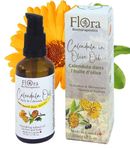 FLORA Organic Calendula Oil double infused in Organic Olive Oil -100% Natural Moisturizer - Made in Canada. 50 ml