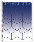 BookFactory Project Diary/Project Management Logbook - Wire-O, 100 Pages, 8.5" x 11" ( JOU-100-7CW-PP(Projects))