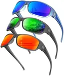 KALIYADI Polarized Sunglasses-for-Men Sports Sunglasses: Mens Sun Glasses with UV400 for Running Fishing Golf