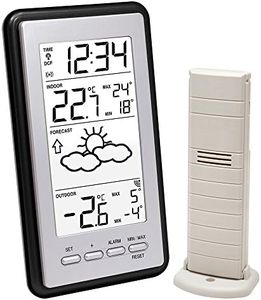 La Crosse Technology WS9130IT-S-BLA Weather Station with Indoor/Outdoor Temperature Silver/Black