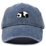 DALIX Cute Baby Panda Womens Dad Hat Baseball Cap Embroidered, Navy Blue Vintage, One Size