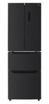 60cm Width Freestanding French Door Fridge Freezer, Frost Free, 320l Capacity, Brushed Black, E Energy Rating