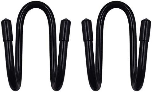 YYST Flexible Over The Seat Hard Hat Rack Holder Back Seat Hanger Headrest Hanger Headrest Hook (Black X 2 Pack)