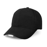 UltraKey Hands Free LED Baseball Cap Sport Hat Outdoor Jogging HipHop Party Holiday Black