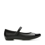 Clarks Girl's Tizz Talk Black Leather Formal Shoes-4.5 Kids UK/India (20.5 EU) (91261346966045)