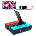 Switch TV Dock - Tendak Charging Dock Station for Nintendo Switch/Switch OLED, Foldable Switch Docking Station with HDMI Adapter, 1000Mbit RJ45 Ethernet Adapter and 2x USB Port