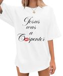 Music Shirt for Women, White, Medium