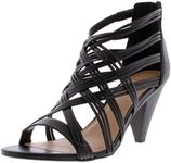 INC International Concepts Womens Gustav Open Toe Mary Jane, Black Sm, Size 6.5 US