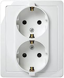 Simon F1591459030 Doble base enchufe blanco
