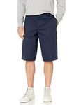 French Toast Men's Flat Front Short, Navy, W38