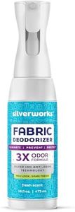 SilverWorks! Fabric Spray Odor Eliminator For Home - Powerful, Natural Silver Ion Deodorizing Technology - Clothes, Furniture And Couch Deodorizer Odor Eliminator And Refresher Spray -16.9oz