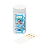 Clearwater Hot Tub, Pool and Spa Test Strips x 50-3 in 1 - Measures Chlorine, PH and Total Alkalinity