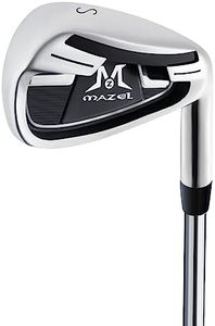 MAZEL Single Golf Iron 4,5,6,7,8,9, Pitching Wedge,Sand Wedge with Steel Shafts for Right Handed Golfers (# Individual SW)