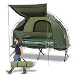 GYMAX Tent Cot, 5-in-1 Folding Camp