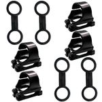 Powerer 8 Pack Plastic Scuba Diving Snorkel Gear Spare Parts Accessories Kit,Diving Accessories Black