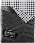 ETGLCOZY Double Sleeping Bag for Adults Camping, XL Queen Size Sleeping Bag for All Season Hiking Backpacking, 2 Person Sleeping Bag Lightweight Waterproof for Cold Weather & Warm