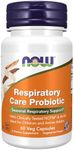 NOW Supplements, Respiratory Care Probiotic, with Clinically Tested NCFM® & BI-04, 60 Veg Capsules