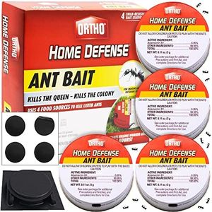 Ant Traps Indoor by Ortho Home Defense 4pk- Metallic & Adhesive Ant Killer Indoor & Ant Killer Outdoor - Ant Trap