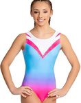 United All Around Gymnastics Leotards for Girls, Adult, Child, Toddler, Rose Ombre With Crystal Rhinestones, 11-12 Years