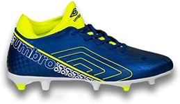 Umbro Spirito Youth Firm Ground Soccer Shoes (Blue/Lime/White, us_Footwear_Size_System, Big_Kid, Men, Numeric, Medium, Numeric_5_Point_5)