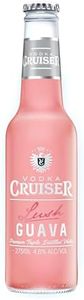 Vodka Cruiser Lush Guava, Refreshing Flavoured Pre-Mixed Vodka Drink, 4.6% ABV, 275mL (Case of 24 Bottles)