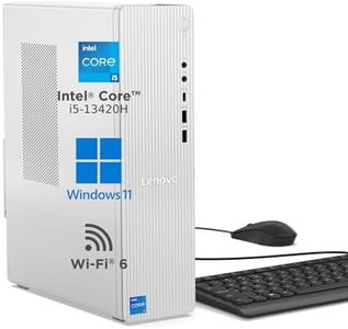 Lenovo IdeaCentre Tower 13th Gen Core i5-13420H (8GB RAM/512GB SSD/Integrated Intel UHD Graphics/Windows 11/WiFi 6/Bluetooth 5.2/USB Calliope Keyboard & Mouse/3Yr Warranty/Grey), 90XW005UIN