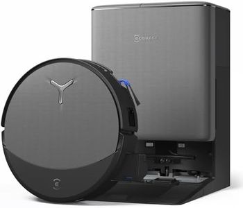 ECOVACS DEEBOT T90 PRO OMNI Robot Vacuum and Mop, 30,000Pa Suction, Instant Self-Cleaning OZMO Roller Mop, TruEdge Deep Edge Cleaning, ZeroTangle, Hot Water Wash & 145°F Air Dry, AI Obstacle Avoidance