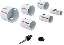 CRAFTSMAN Hole Saw Kit, Bi-Metal Set, 7-Piece (CMAH1SET7)