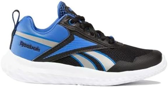 Reebok Boys Rush Runner 5 Sneaker, Cblack Vecblu Pewter, 6 UK