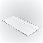 Beego Ergonomic Computer Keyboard Stand Holder Clear Acrylic Keyboard Riser Tilted Keyboard Holder Keyboard Tray with White Non-Slip Strip for Easy Typing at Home School Office Desk Accessories