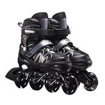 ruixin Unisex Adjustable Inline Skates Size 26-42 Adult Fitness Skates Roller Skates Wheels Roller Blades Fun Roller Shoes for Teens Boys Girls Beginners