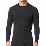 Stanfield's Men's Expedition Weight Fleece Themal Long Sleeve Shirt Underwear, Black, Large